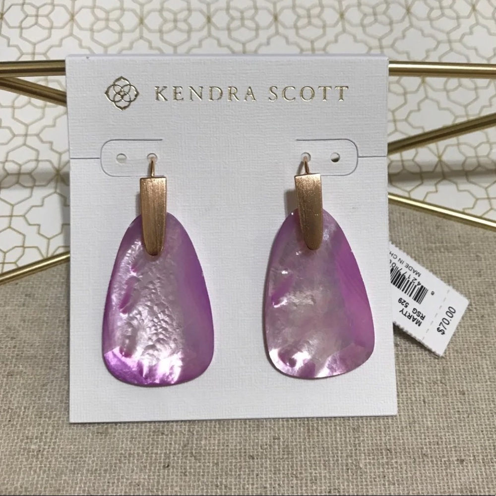 Kendra Scott Marty Earrings In Lilac Pearl